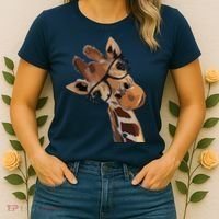 Good Time Hipster Giraffe Cute Giraffe Sunglasses Women's T-Shirt thumb 2