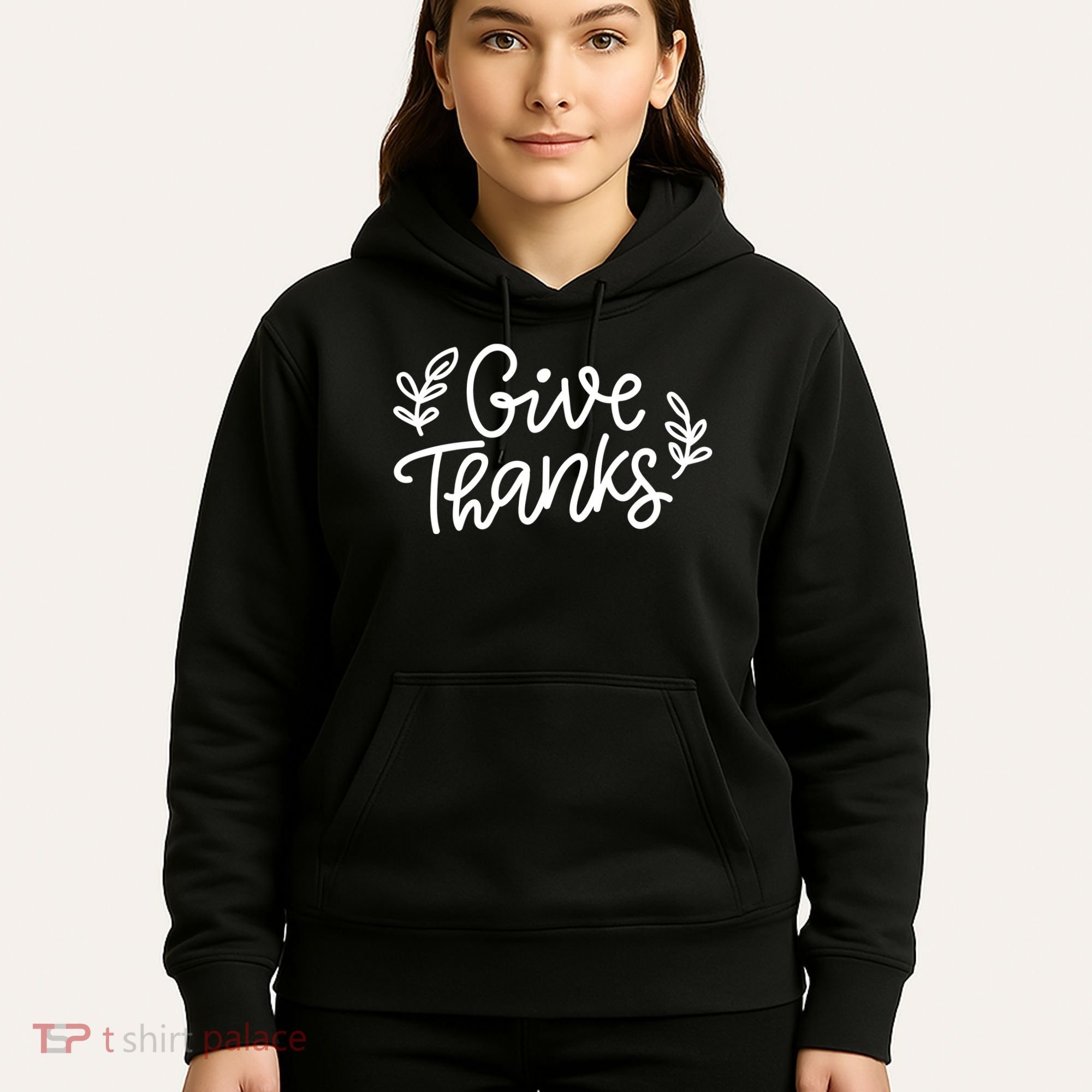 Give Thanks Holiday Thanksgiving Hoodie