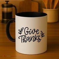 Give Thanks Holiday Thanksgiving Coffee Mug thumb 4