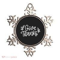 Give Thanks Holiday Thanksgiving Ornament thumb 0