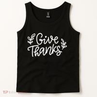 Give Thanks Holiday Thanksgiving Tank Top thumb 2