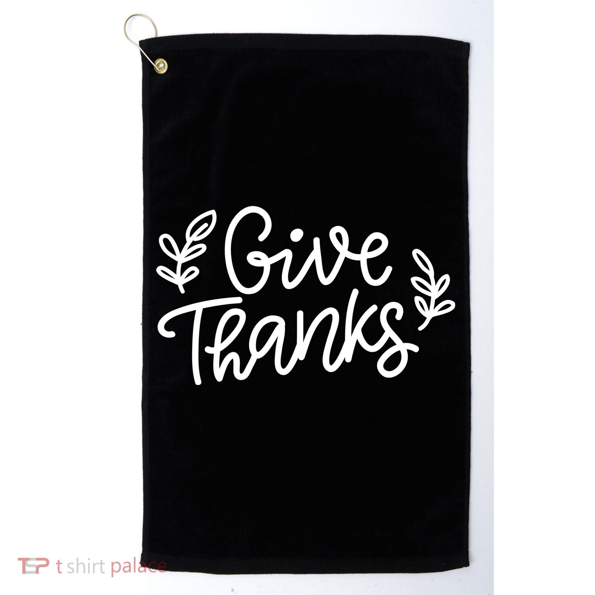 Give Thanks Holiday Thanksgiving Golf Towel
