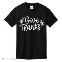 Give Thanks Holiday Thanksgiving Kids T-Shirt thumb 0