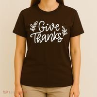 Give Thanks Holiday Thanksgiving T-Shirt thumb 4