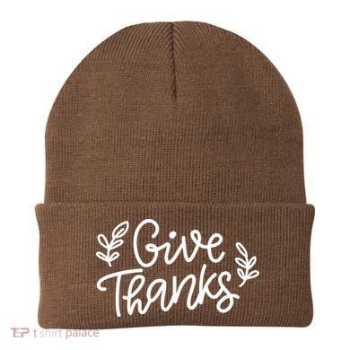 Give Thanks Holiday Thanksgiving Beanie