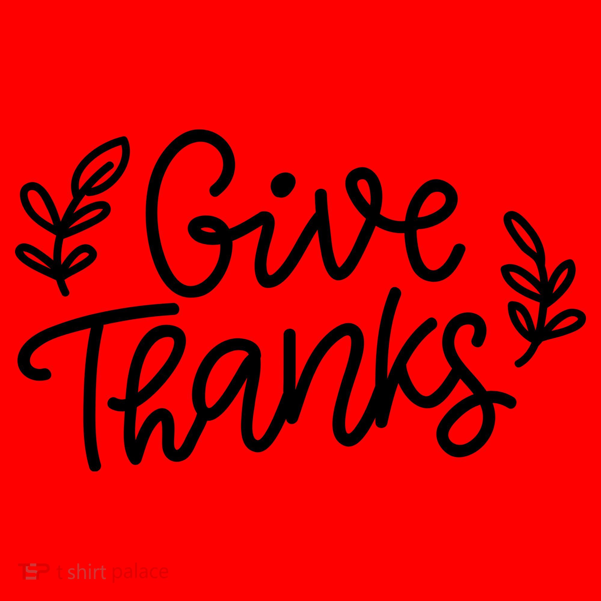 Give Thanks Holiday Thanksgiving Santa Hat