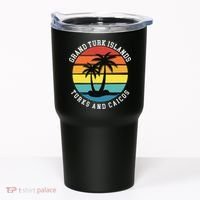 Grand Turk Islands Turks And Caicos Sunset Palm Trees Tumbler thumb 0