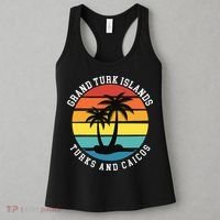Grand Turk Islands Turks And Caicos Sunset Palm Trees Women's Tank Top thumb 3