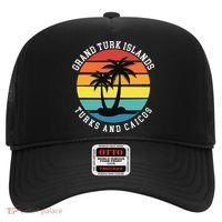 Grand Turk Islands Turks And Caicos Sunset Palm Trees Hat thumb 0