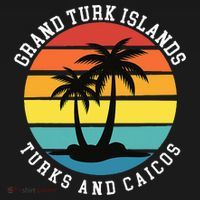 Grand Turk Islands Turks And Caicos Sunset Palm Trees Visor thumb 3