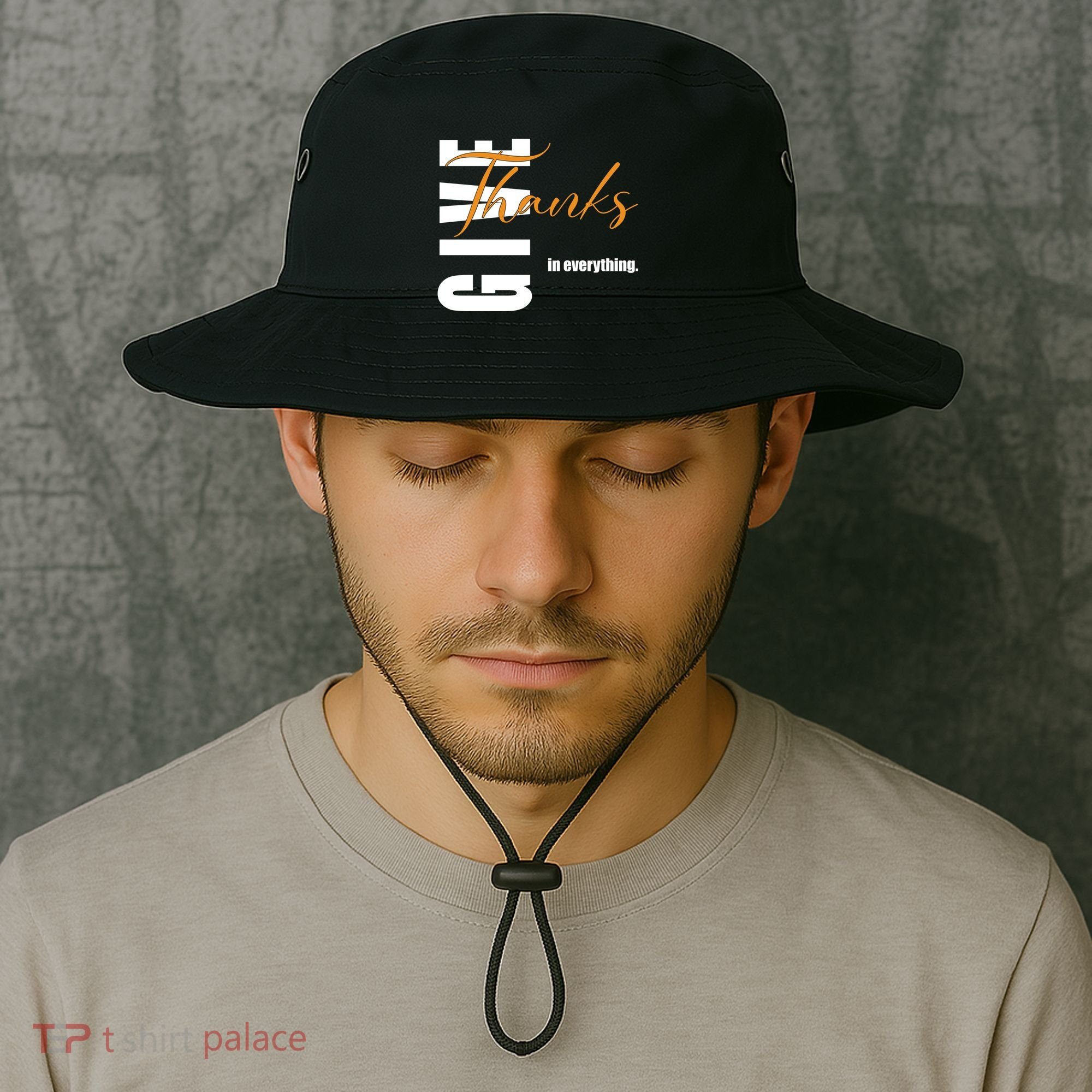 Give Thanks In Everything Thanksgiving Holiday Bucket Hat