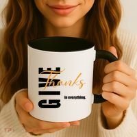 Give Thanks In Everything Thanksgiving Holiday Coffee Mug thumb 3