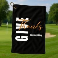 Give Thanks In Everything Thanksgiving Holiday Golf Towel thumb 1