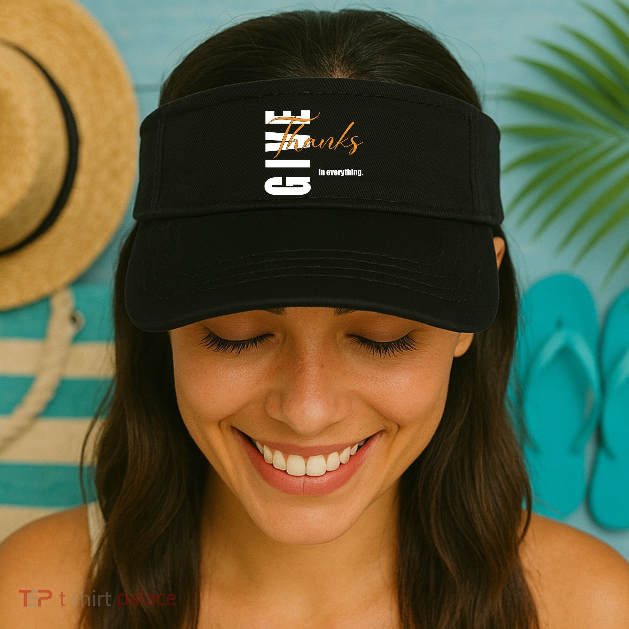 Give Thanks In Everything Thanksgiving Holiday Visor