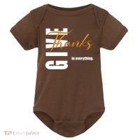 Give Thanks In Everything Thanksgiving Holiday Baby Bodysuit thumb 0