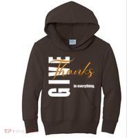 Give Thanks In Everything Thanksgiving Holiday Kids Hoodie thumb 0
