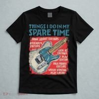 Guitar Things I Do In My Spare Time Funny Electric Guitarist T-Shirt thumb 5