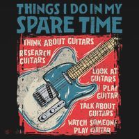 Guitar Things I Do In My Spare Time Funny Electric Guitarist Women's Tank Top thumb 5