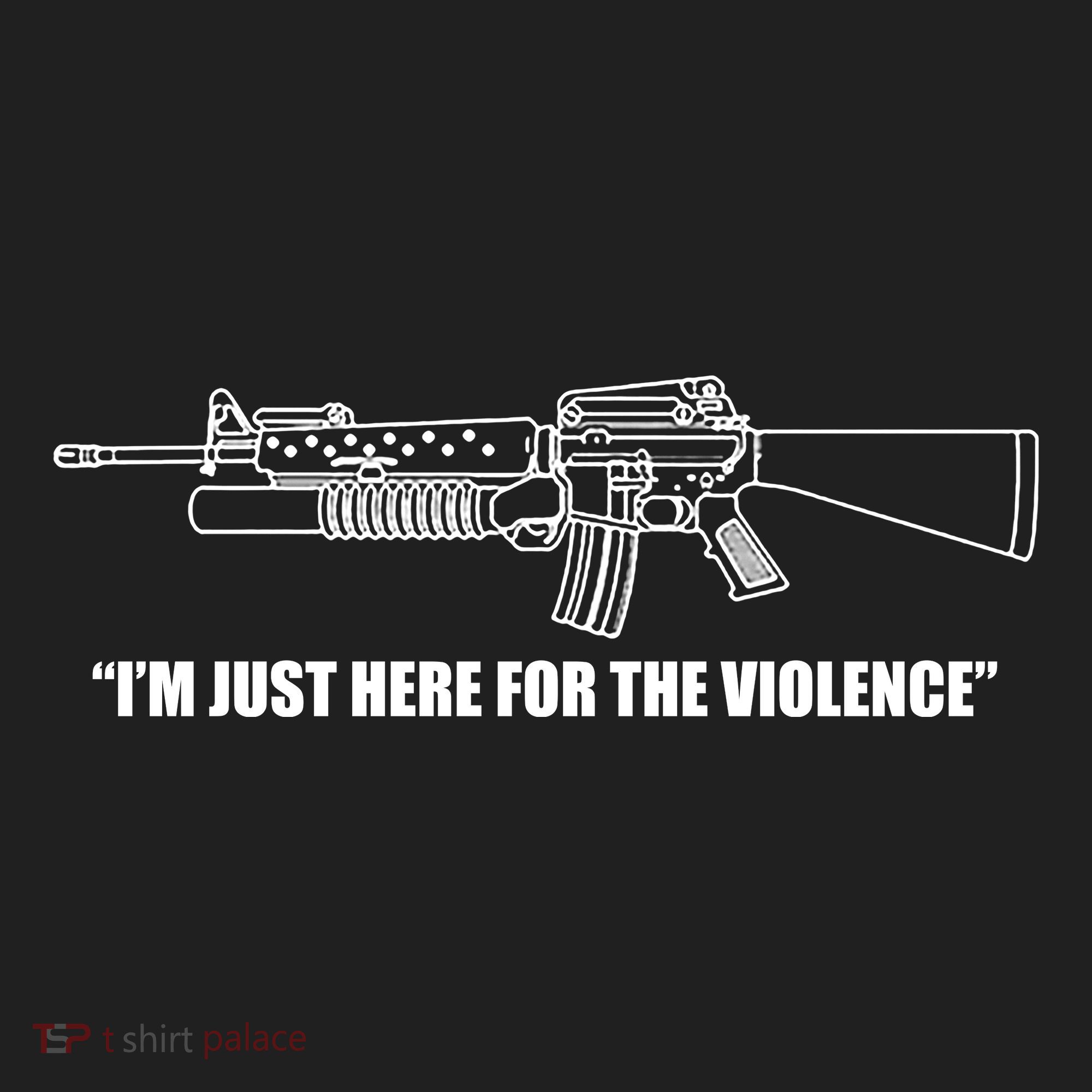 Garand Thumb IM Just Here For The Violence Women's Sweatshirt