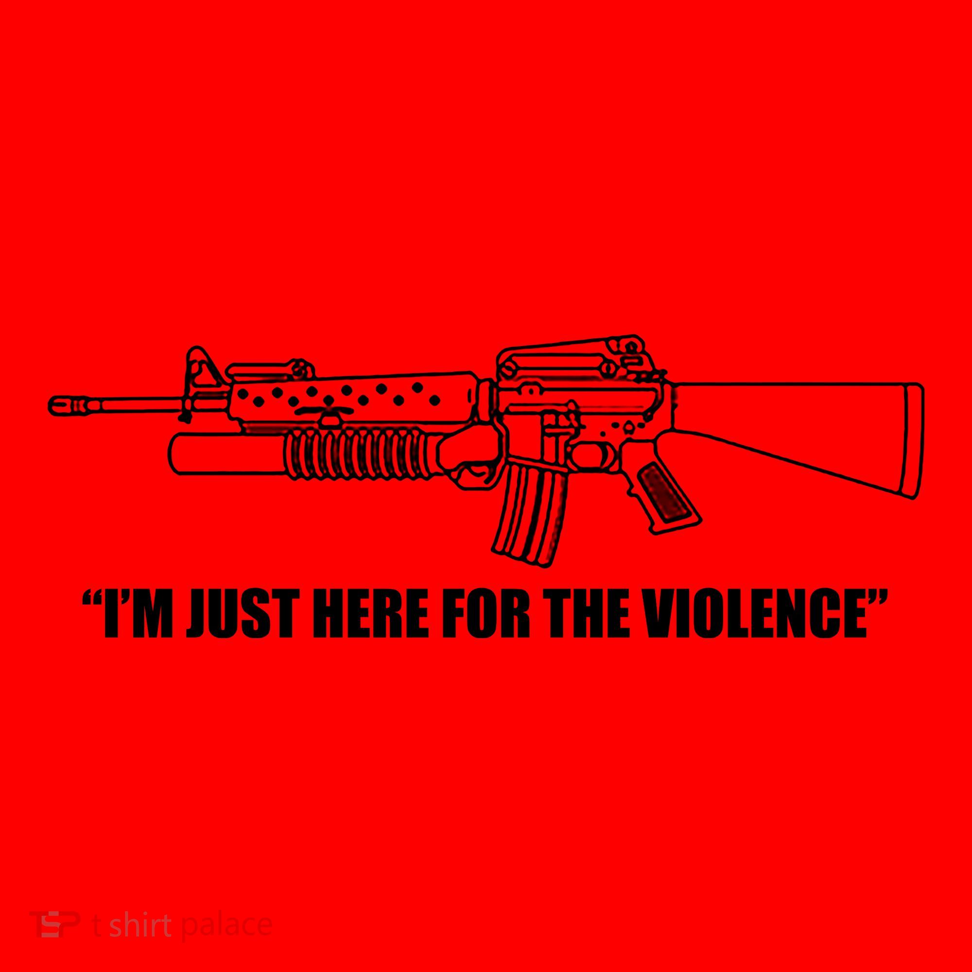 Garand Thumb IM Just Here For The Violence Santa Hat