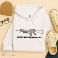 Garand Thumb IM Just Here For The Violence Hoodie thumb 4