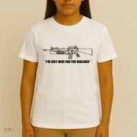 Garand Thumb IM Just Here For The Violence T-Shirt thumb 4