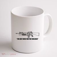 Garand Thumb IM Just Here For The Violence Coffee Mug thumb 1