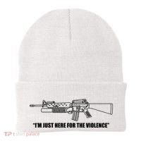 Garand Thumb IM Just Here For The Violence Beanie thumb 0
