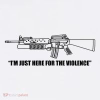 Garand Thumb IM Just Here For The Violence Beanie thumb 2