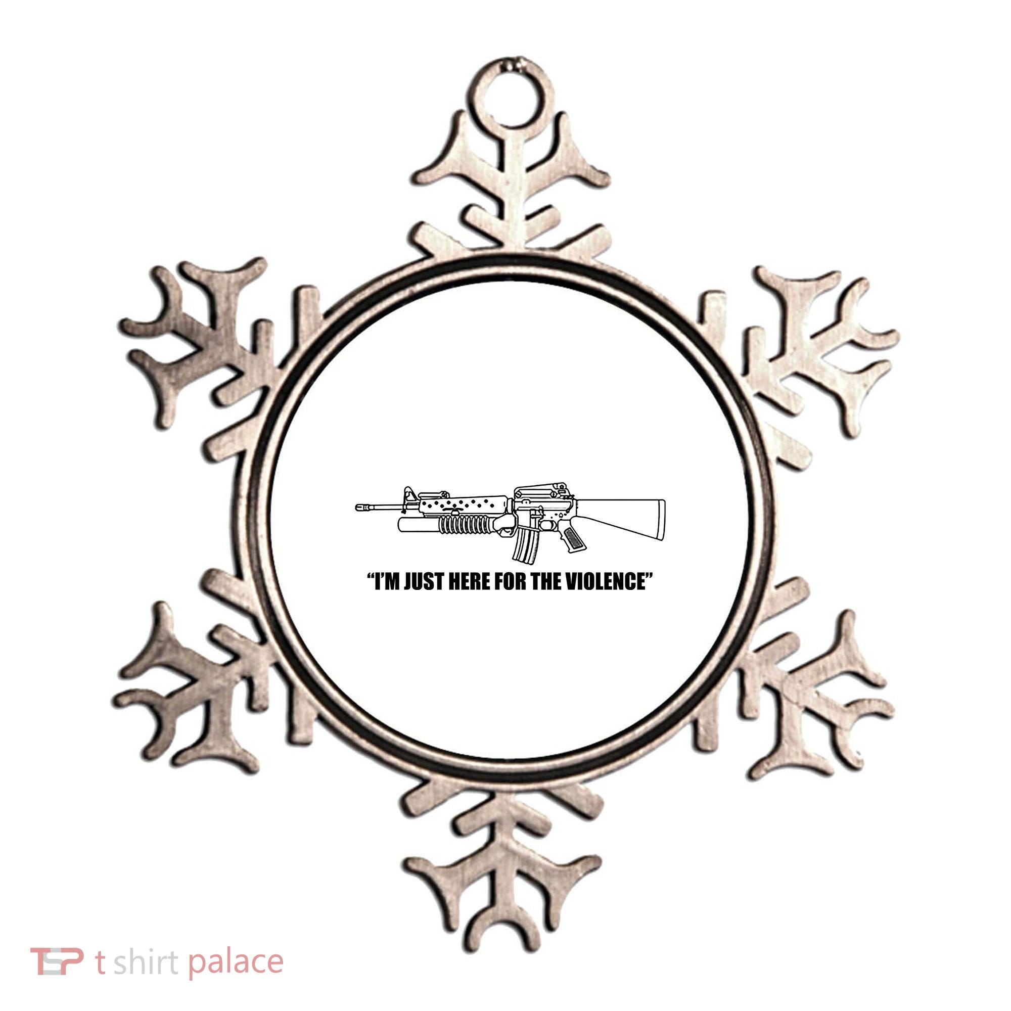 Garand Thumb IM Just Here For The Violence Ornament