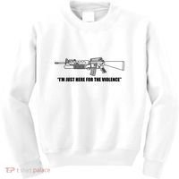 Garand Thumb IM Just Here For The Violence Kids Sweatshirt thumb 0