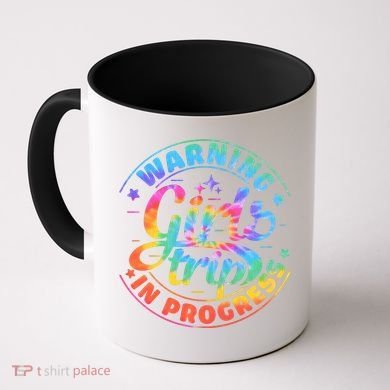Girl Trip In Progress Tie Dye Coffee Mug