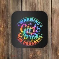 Girl Trip In Progress Tie Dye Coaster thumb 0