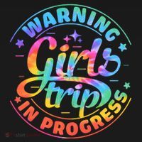 Girl Trip In Progress Tie Dye Coaster thumb 2