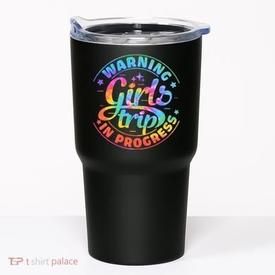 Girl Trip In Progress Tie Dye Tumbler
