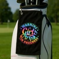 Girl Trip In Progress Tie Dye Golf Towel thumb 2