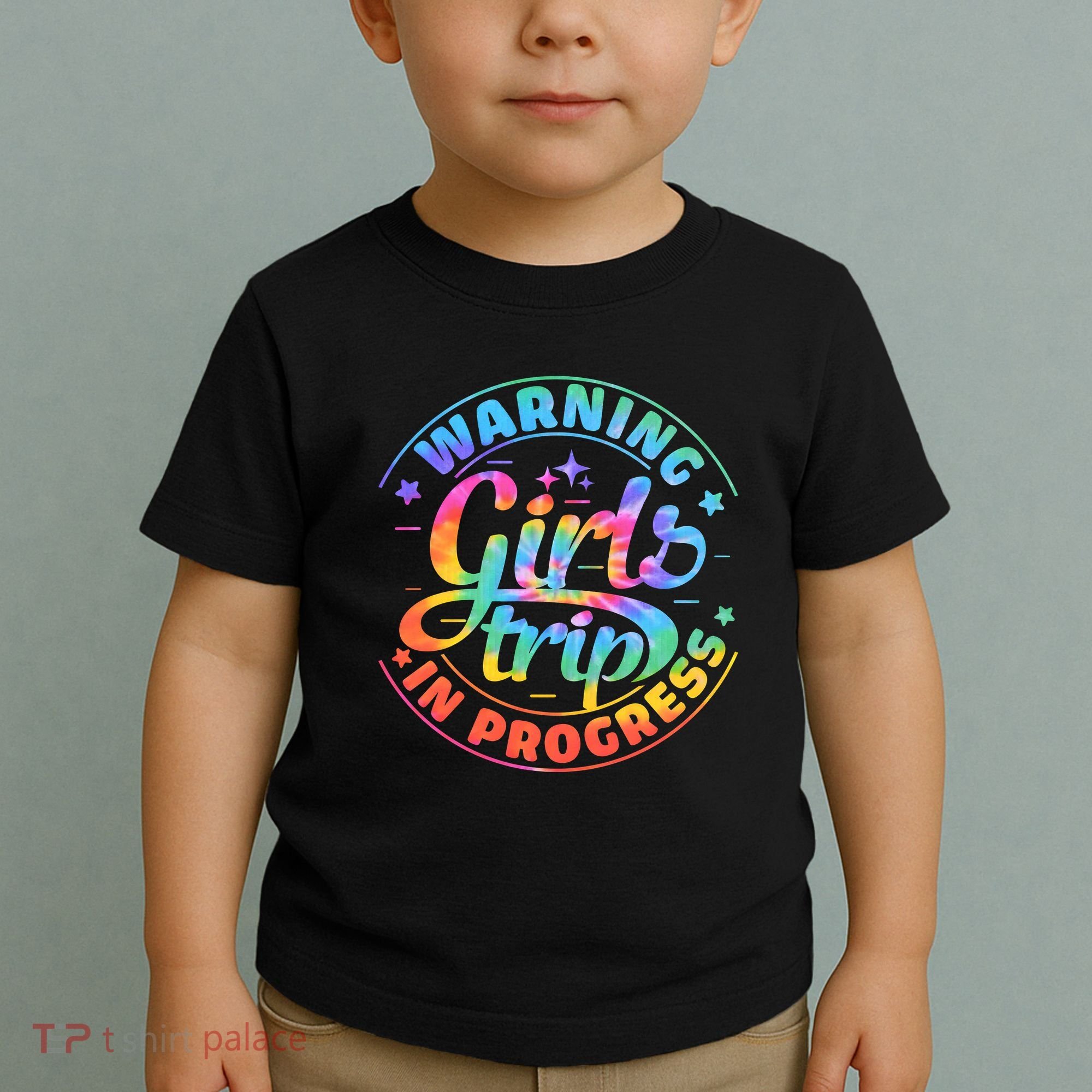 Girl Trip In Progress Tie Dye Toddler T-Shirt