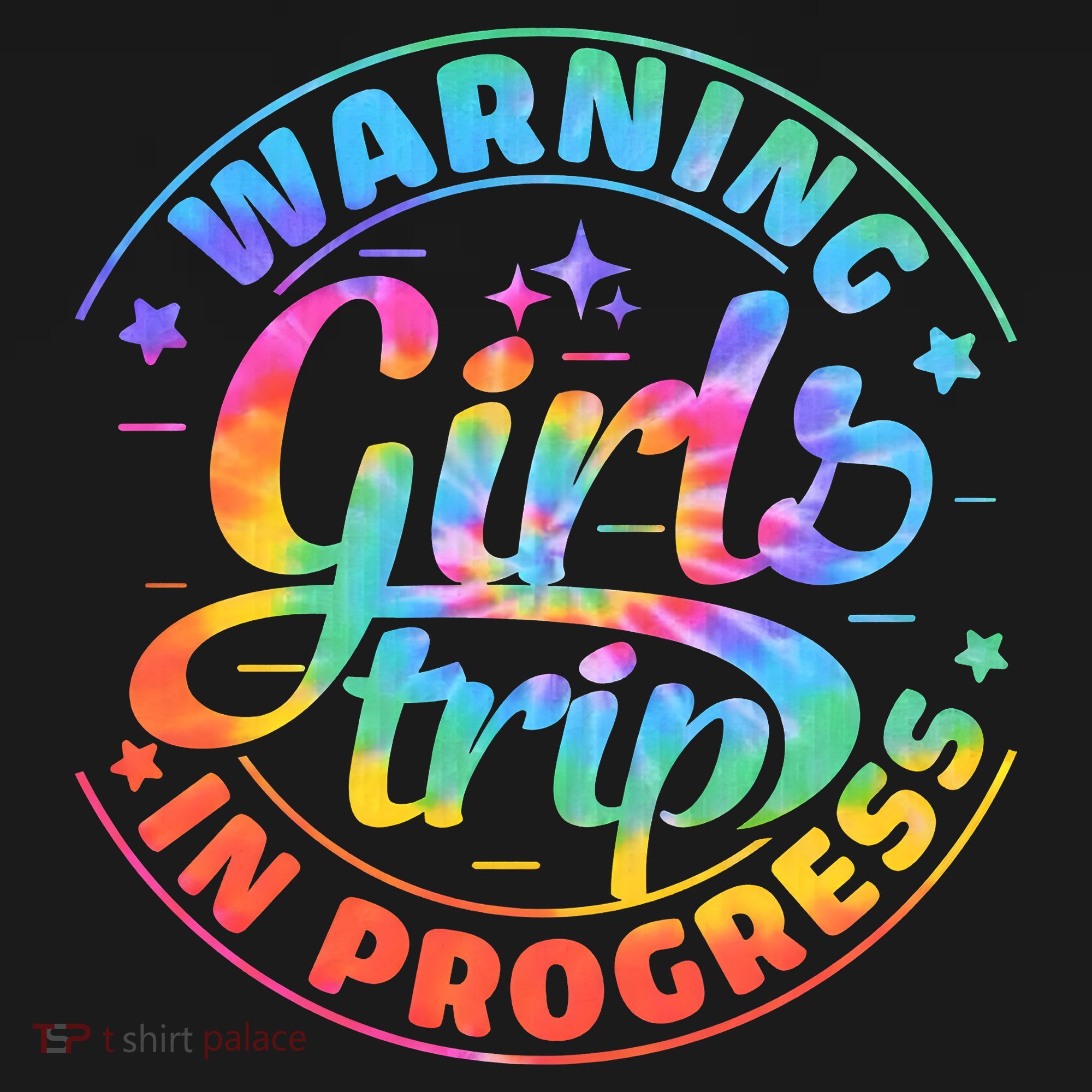 Girl Trip In Progress Tie Dye Visor