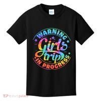 Girl Trip In Progress Tie Dye Kids T-Shirt thumb 0