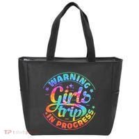 Girl Trip In Progress Tie Dye Tote Bag thumb 0