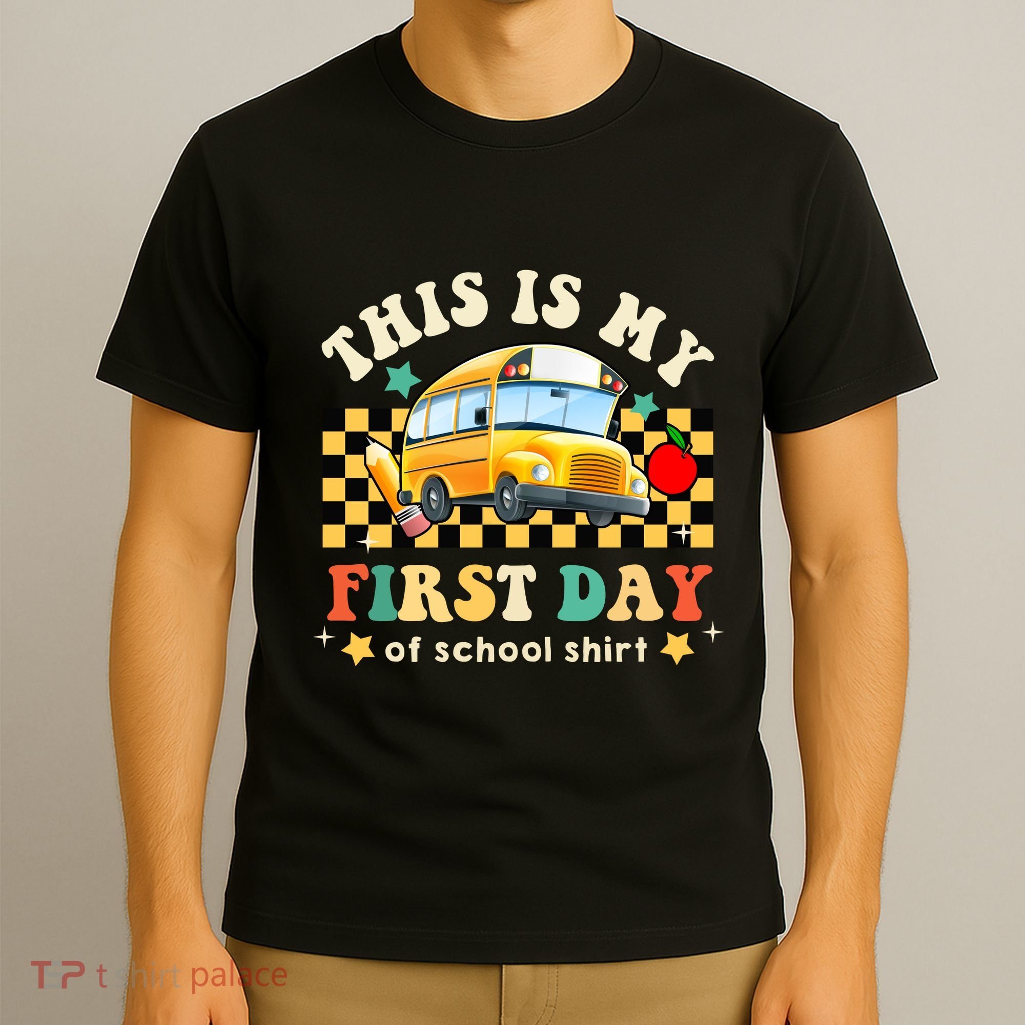 Groovy This Is My First Day Of School Funny Manatee Gifts T-Shirt