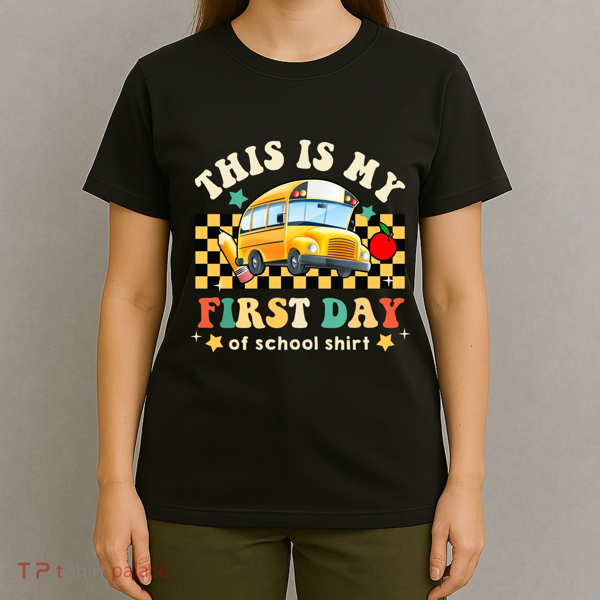 Groovy This Is My First Day Of School Funny Manatee Gifts T-Shirt