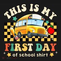 Groovy This Is My First Day Of School Funny Manatee Gifts Mousepad thumb 1