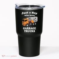 Garbage Truck Just A Boy Who Loves Garbage Trucks Tumbler thumb 0