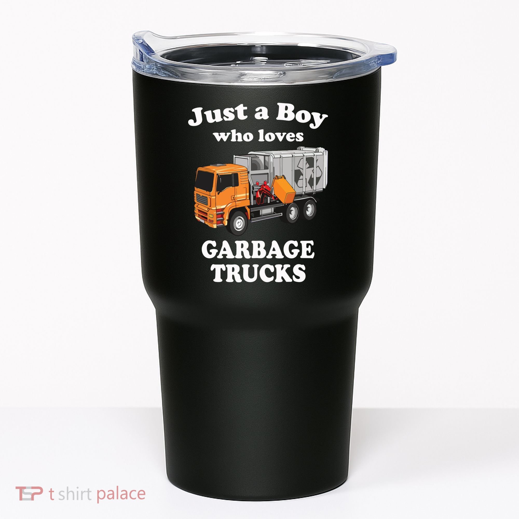 Garbage Truck Just A Boy Who Loves Garbage Trucks Tumbler