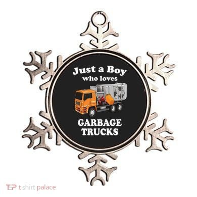 Garbage Truck Just A Boy Who Loves Garbage Trucks Ornament