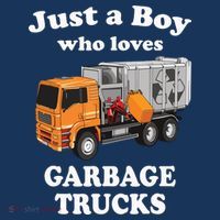 Garbage Truck Just A Boy Who Loves Garbage Trucks Hoodie thumb 7