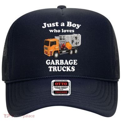 Garbage Truck Just A Boy Who Loves Garbage Trucks Hat