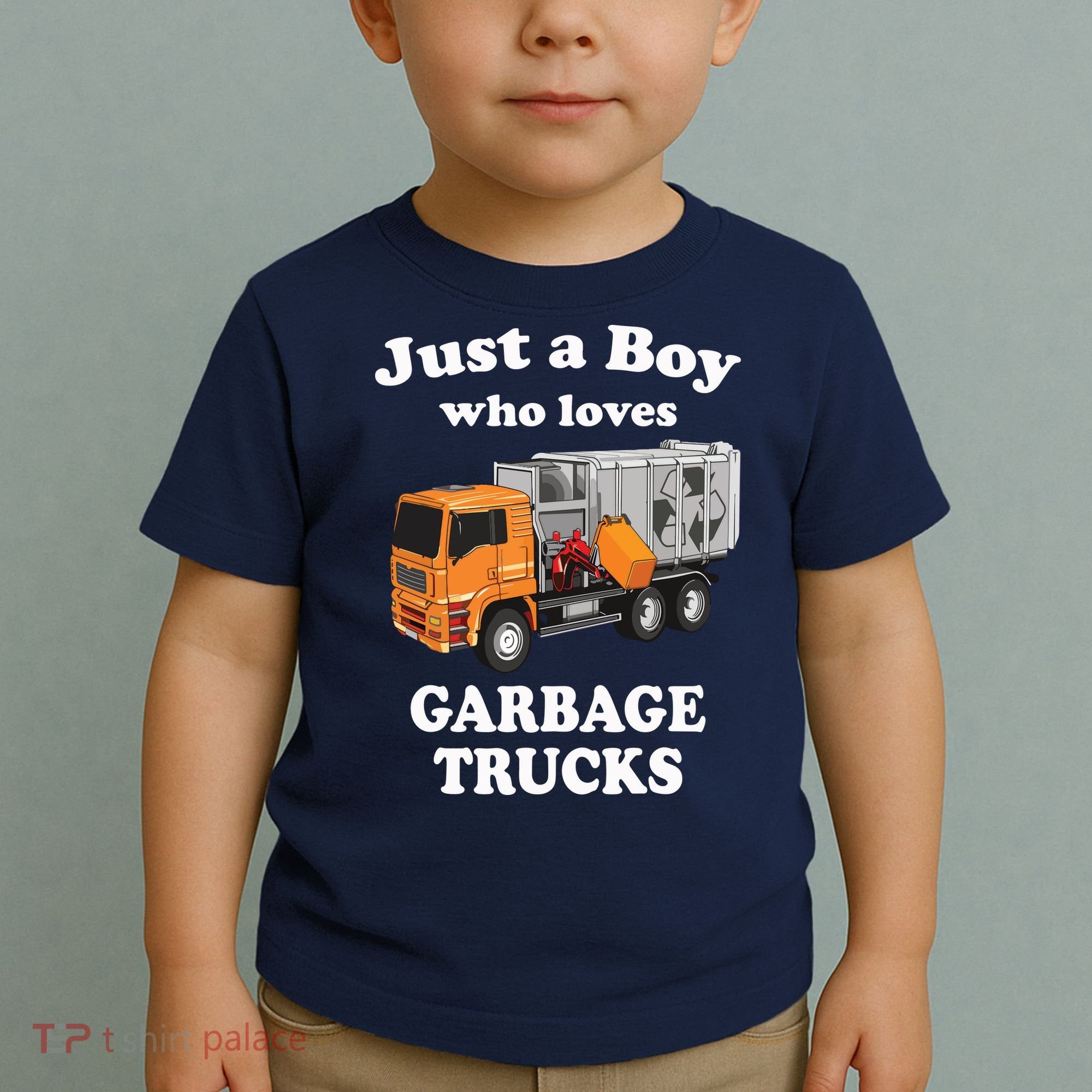 Garbage Truck Just A Boy Who Loves Garbage Trucks Toddler T-Shirt
