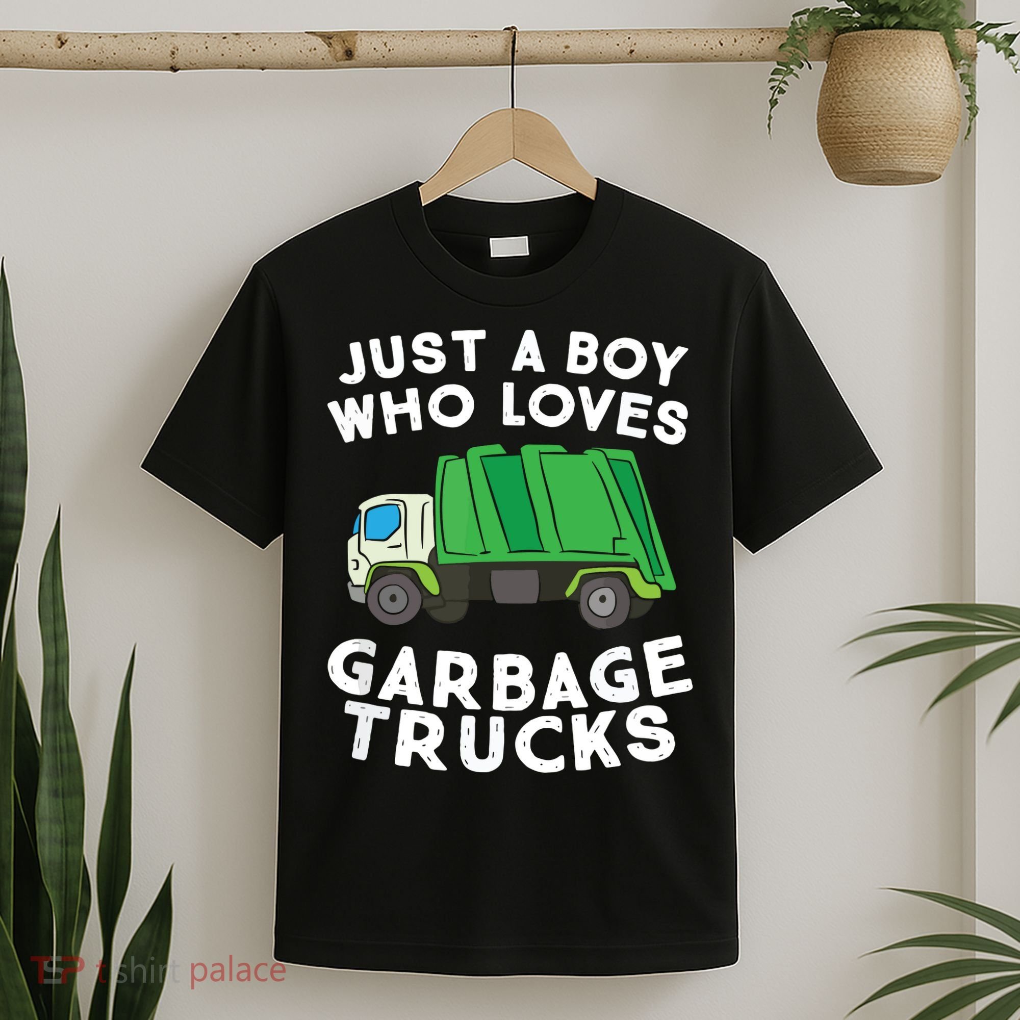 Garbage Truck Just A Boy Who Loves Garbage Trucks T-Shirt